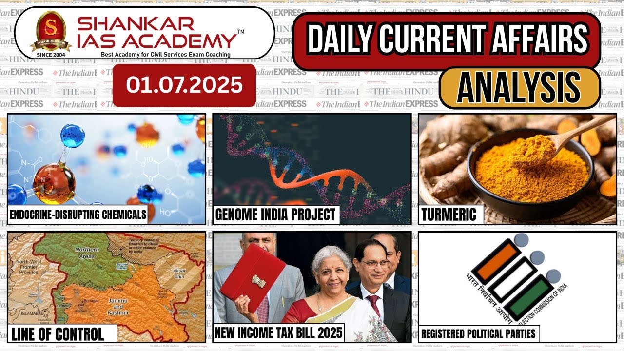 Daily Current Affairs Analysis | July 01, 2025 | Shankar IAS Academy ...