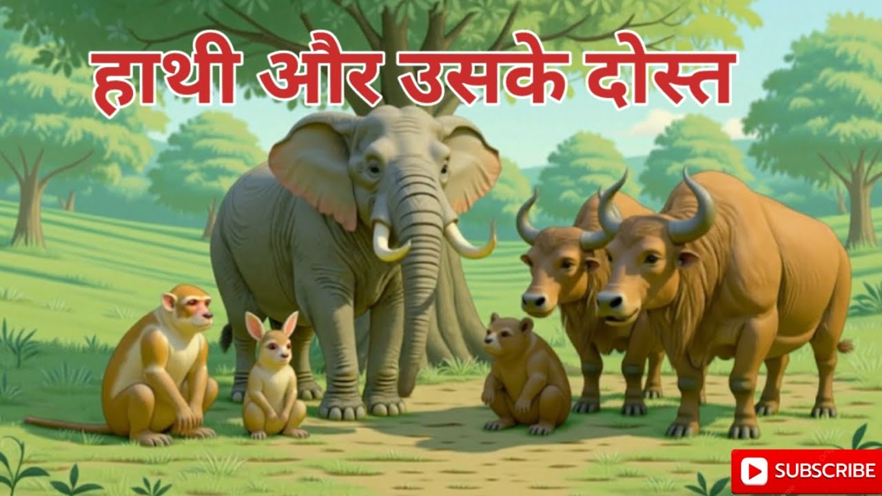Jungle book story | Elephant and His Friends | HINDI KAHANI | 