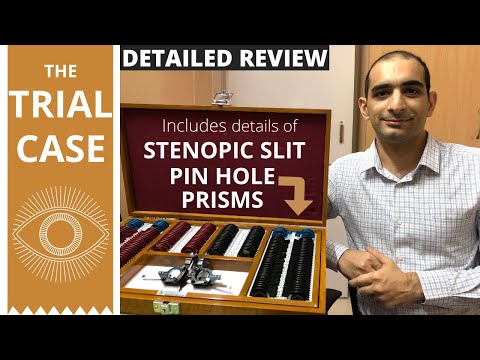 Trial Case or trial lens set in Optometry | ट्रायल केस | Pinhole, Stenopic Slit Use | Sina Motallebi