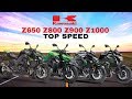 Kawasaki Z650 Z800 Z900 Z1000 Top Speed 2019