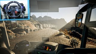 Through Mud and Dust with VDL Futura 139 - Tourist Bus Simulator (Steering Wheel + Shifter) Gameplay screenshot 2