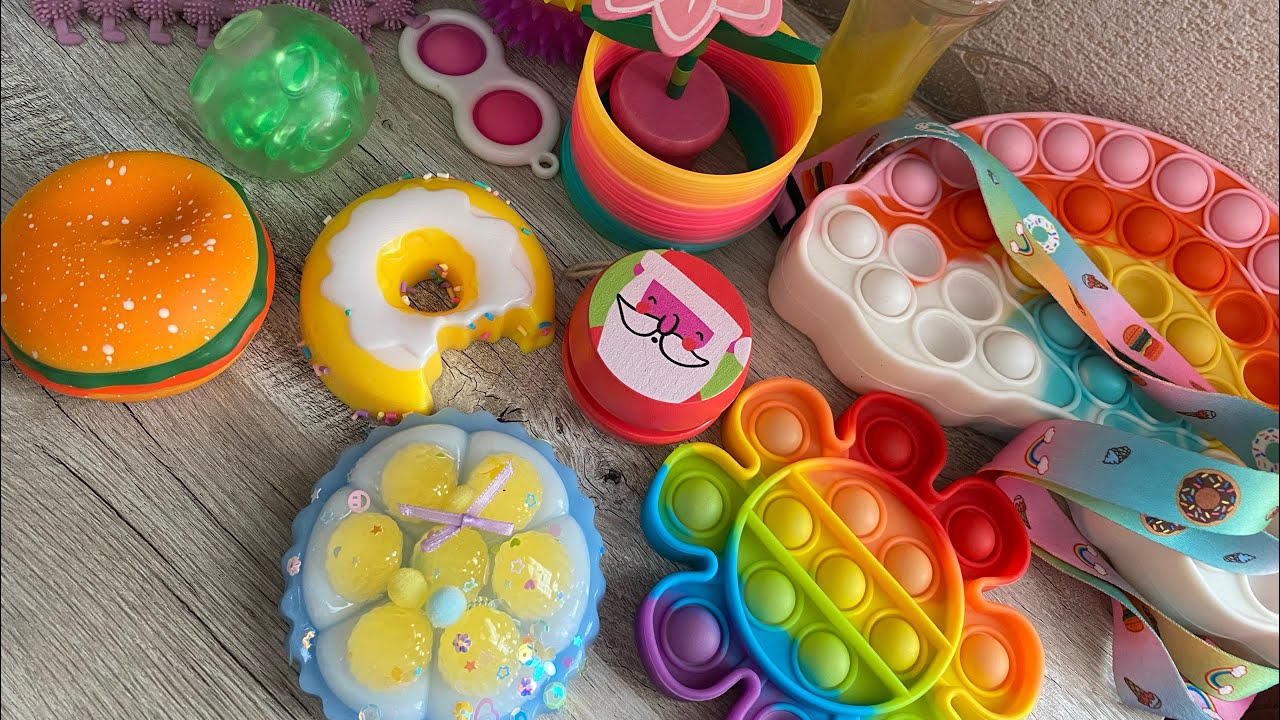 Асмр🤍 іграшки Антистрес✨сквіш, попит, сімпл дімпл, слайм✨ asmr anti stress toys