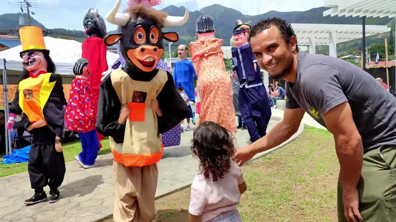 🎭 Mascarada y Cimarrona Escazuceña Tradicional Domingo Embrujado parte 3 Costa Rica 4K