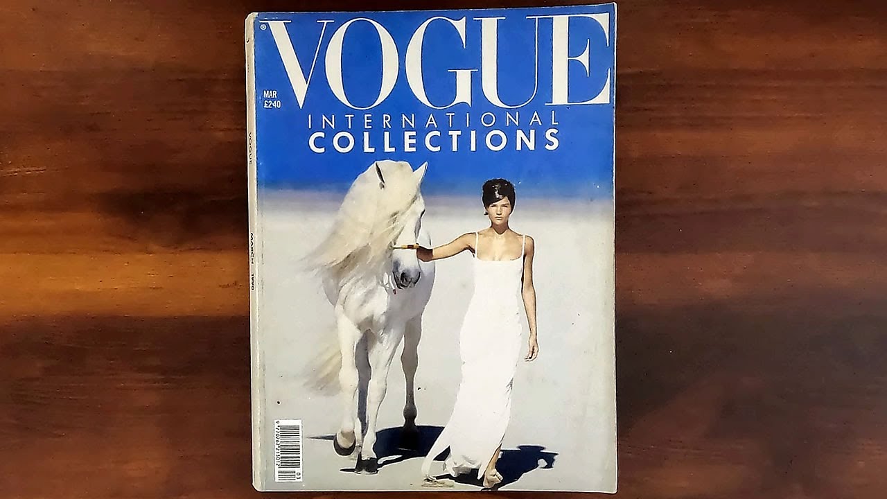 British Vogue March 1990 Helena Christensen, International Collections ...