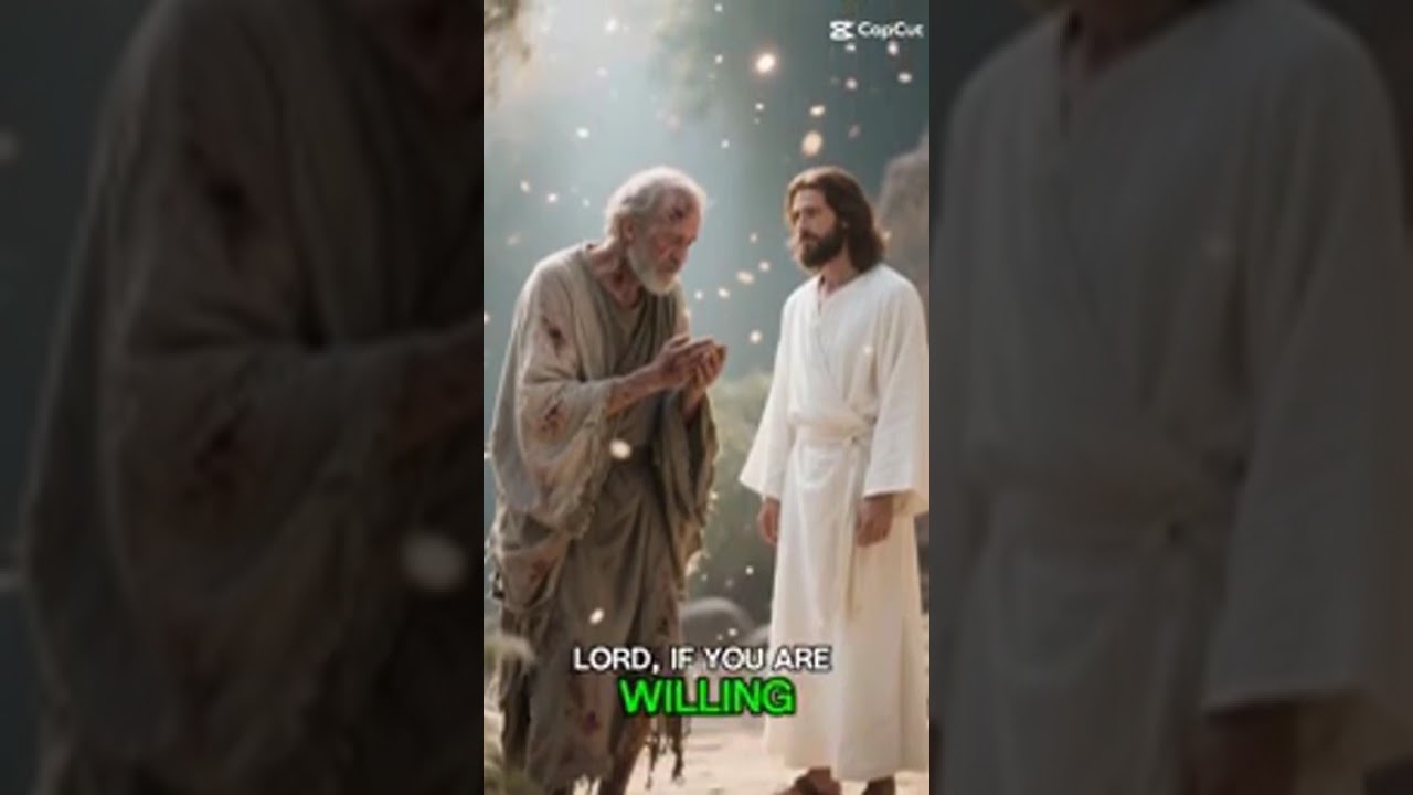 இயேசு தொழுநோயாளி ஒருவரைக் குணமாக்குகிறார்