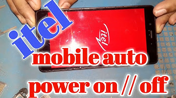 itel  mobile auto power on // off