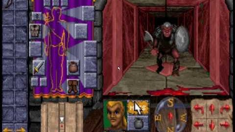 Dungeon Hack - PC DOS intro & gameplay
