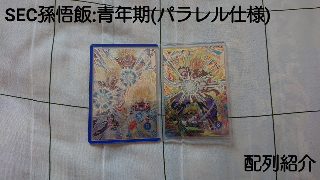 シクパラ配列】 DBSDV 11弾 SEC孫悟飯：青年期（パラレル仕様） 配列