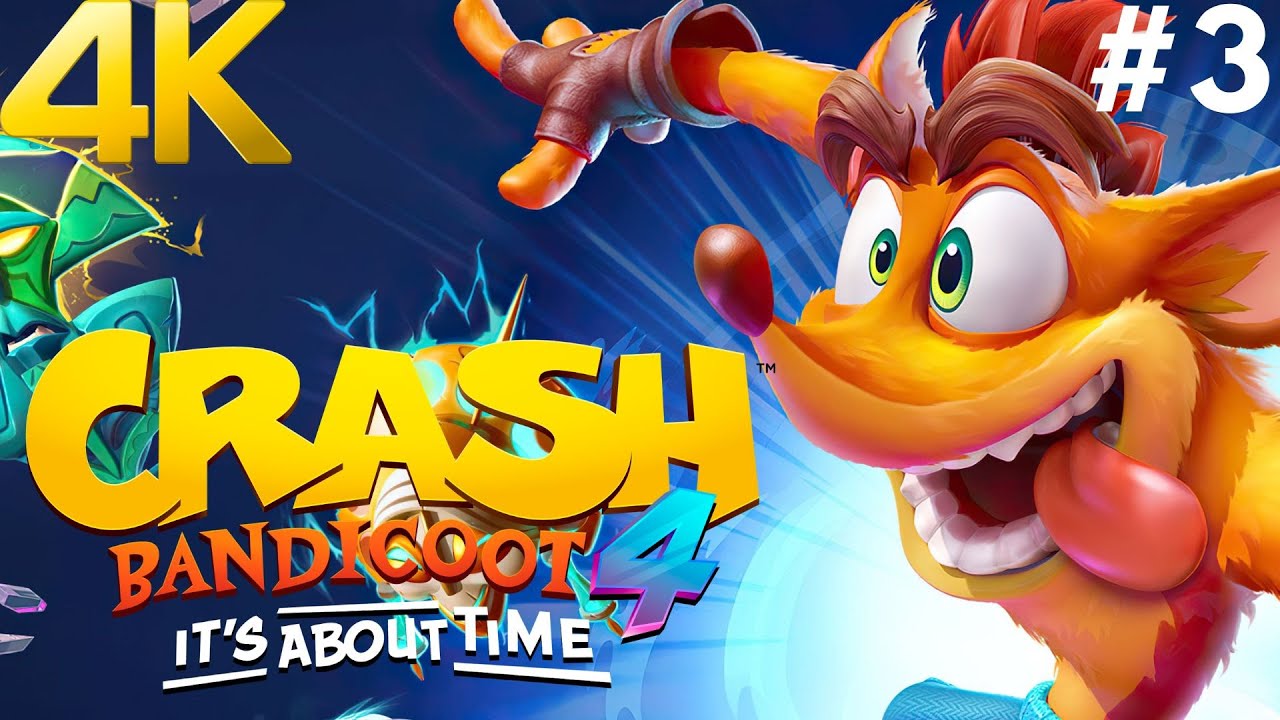 CRASH BANDICOOT 4 PC 4K Gameplay Walkthrough #3 - 2.1 A Real Grind (The Hazardous Wastes, 2084)