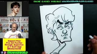 How To Draw A Caricature Using Easy Basic Shapes Ep. 25