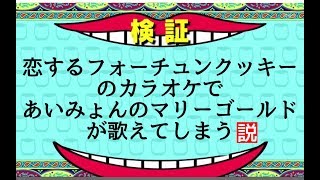 AKB48 「恋するフォーチュンクッキー」で、あいみょん「マリーゴールド」が歌えてしまう説を検証してみた