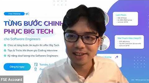 [Webinar 1] Từng bước chinh phục Big Tech cho Software Engineer by FSE