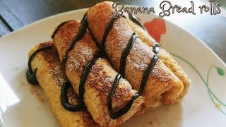 Banana French Toast Roll-Ups | All you need is a banana and bread | Quick and easy Breakfast/ snack