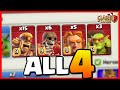 ALL 4 SUPER TROOPS in ONE ATTACK *Clash of Clans*