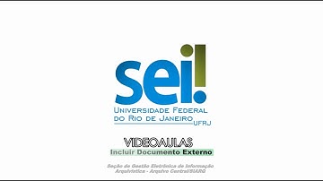 Incluir Documento Externo SEI-UFRJ