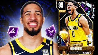 *FREE* DARK MATTER TYRESE HALIBURTON GAMEPLAY!! IS TYRESE A TOP FREE PG IN NBA 2K24 MyTEAM??