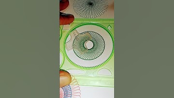 SPIROGRAPH DESIGN COLOR‼️#spirograph #spirographtutorial #shorts #short #2024 #satisfying #rotary