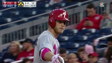 PHI@WSH: Saunders lines an RBI single to right-center