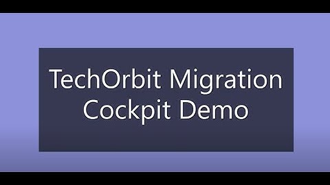 TechOrbit SAP Archive Data Migration Cockpit Demo