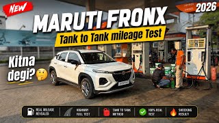 Fronx sigma | Fronx petrol mileage test tank to tank | Maruti fronx mileage test |