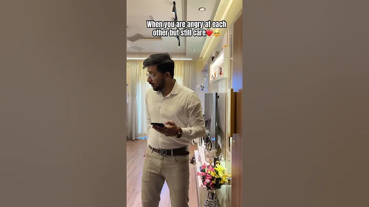 When you are angry on each other but still care❤️ #viral #couple #relationship #ytshorts #romantic