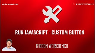 How to run JavaScript using Custom button in a model driven Power App?