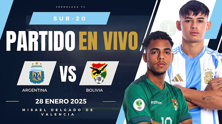 🔴 Argentina vs Bolivia EN VIVO / Sudamericano Sub20