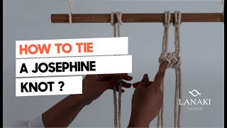 Macrame 101 SHORT : How to tie a Josephine Knot Macrame ?