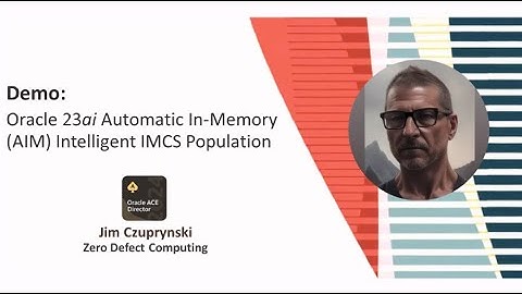 Oracle Cloud World 2024 Automatic In-Memory Sizing Demo