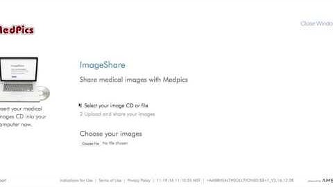Demonstration video for patients: How do I upload my imaging study?