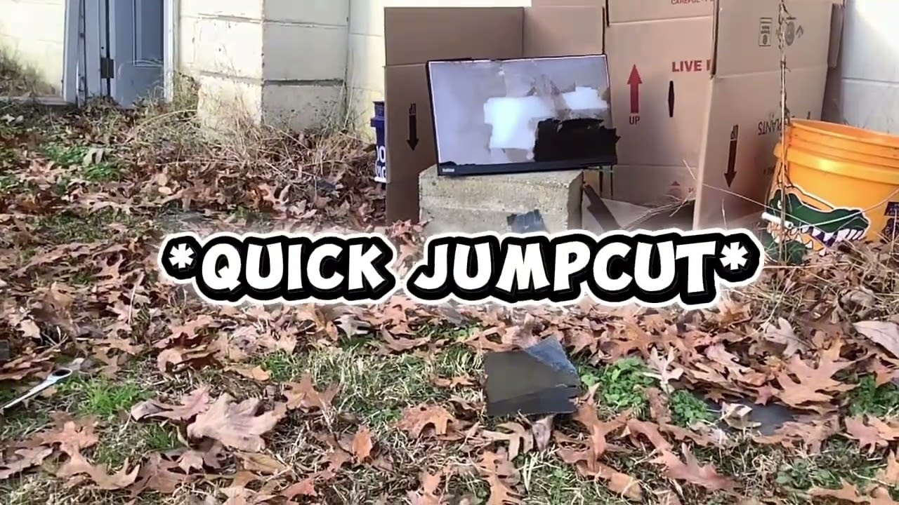 Destroying a computer monitor