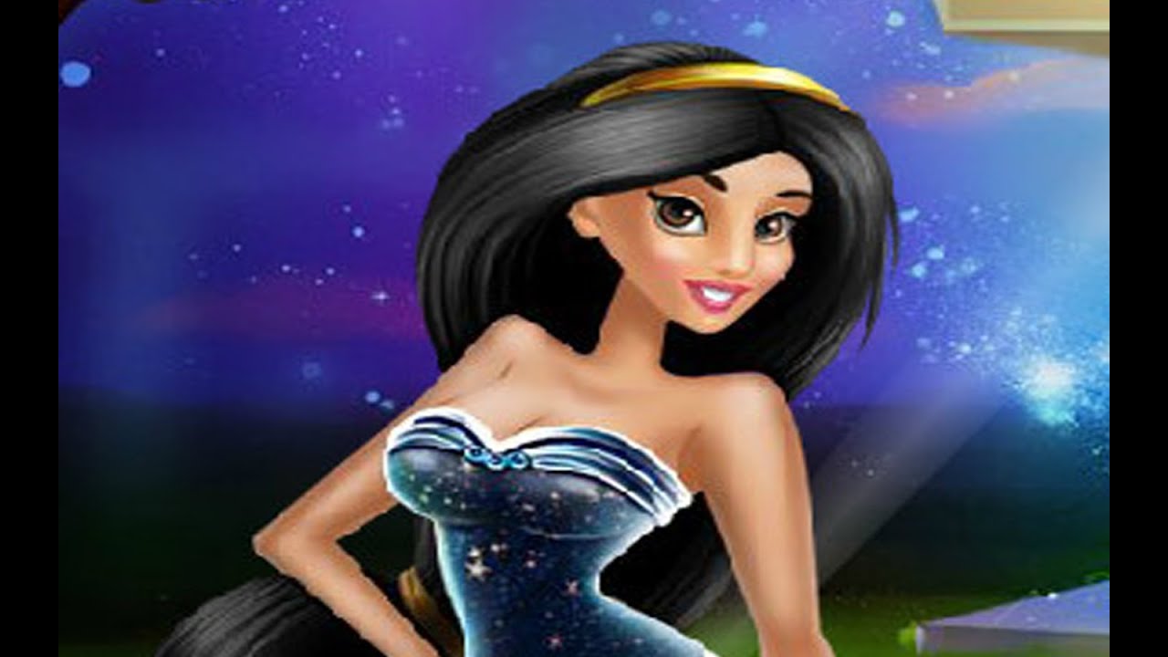 Princess Disney Fynsy's Beauty Salon Jasmine Games for little kids