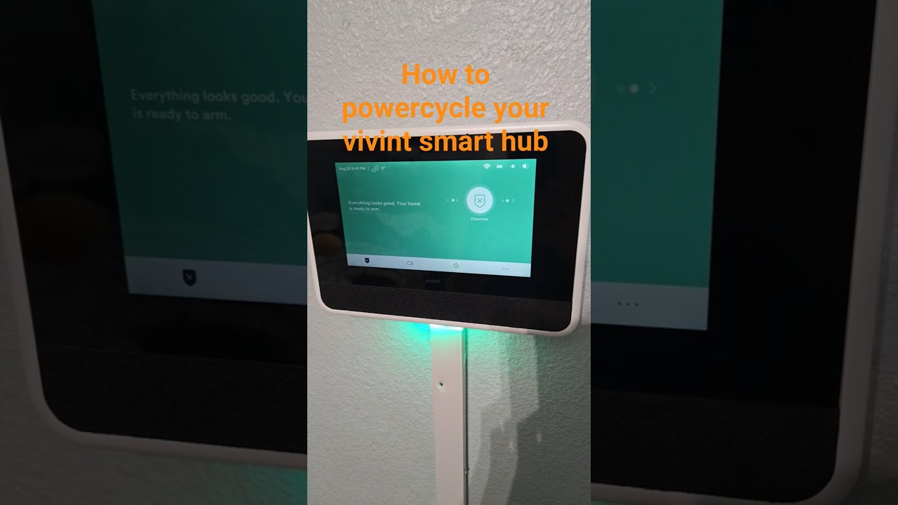 How to powercycle vivint smart hub