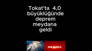 Tokatın Sulusaray Ilçesinde 4.0 Şiddetinde Deprem Meydana Geldi.