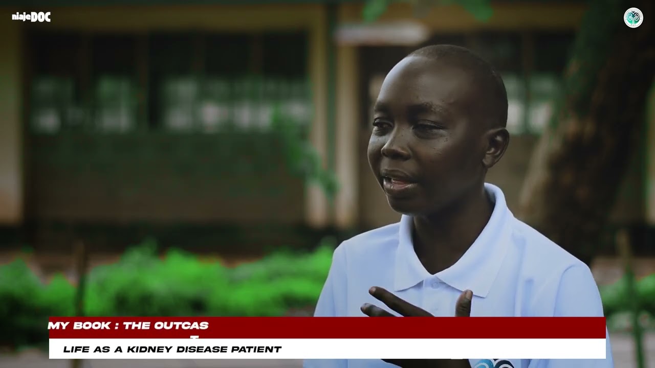 Ronald Kasyoka speaking about living with kidney disease