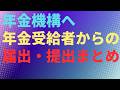 【年金】年金機構へ年金受給者からの届出・提出まとめ