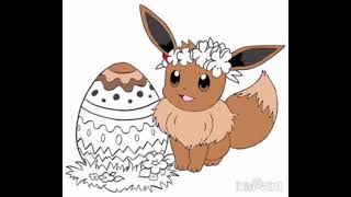 Eevee Pokemon coloring pictures from memory