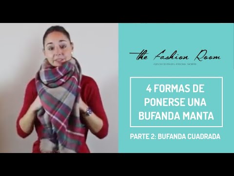 ▷ FORMAS COMO PONERSE UNA ⭐ BUFANDA MANTA CUADRADA⭐ YouTube