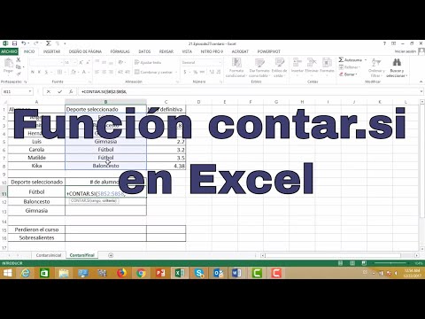 Función Contar.si en