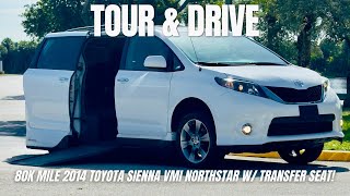 Tour & Drive: 80k Mile 2014 Toyota Sienna SE VMI Northstar Handicap Wheelchair Mobility Ramp Van!