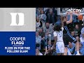 Duke Star Cooper Flagg Flies In For The Follow Slam
