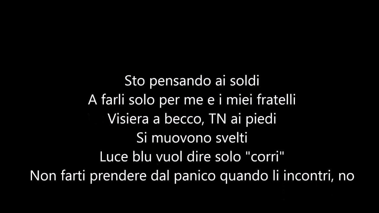 Sfera Ebbasta - Visiera a becco [with lyrics] 