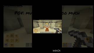 POV: mujhe hate me too much 😭 #minecraft please subscribe