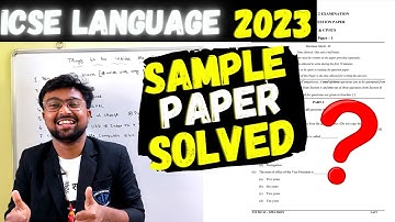 ICSE Language 2023: Live sample paper solving | Grammar | ONE SHOT | Target 80/80 | @akash_talks