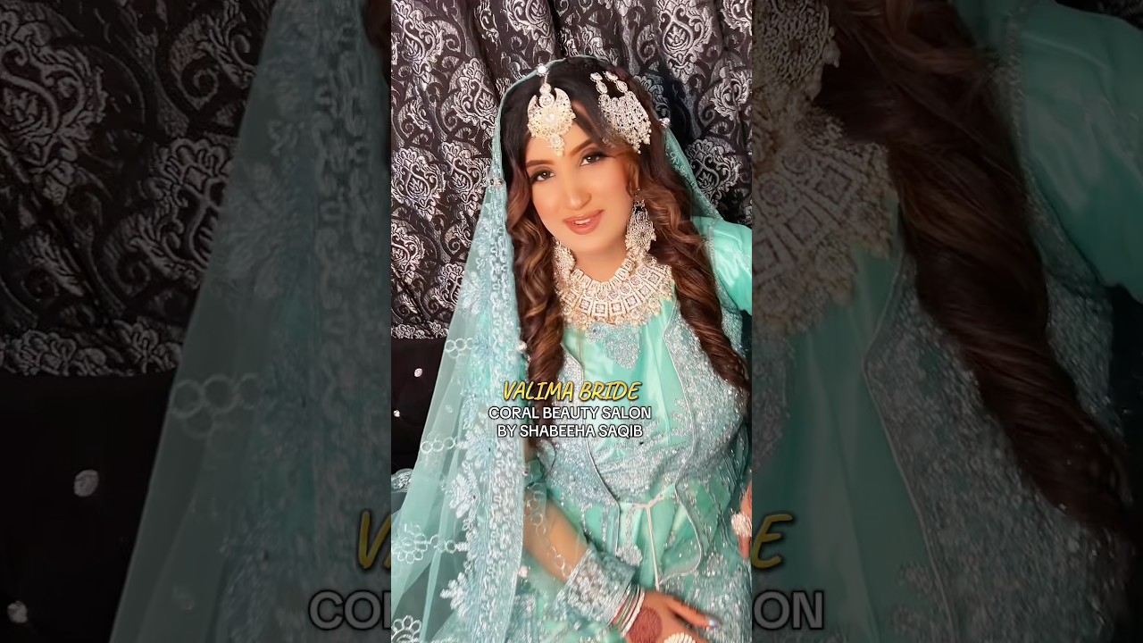 Love hoa waleemah dulhan makeup Karachi best salon coral beauty 