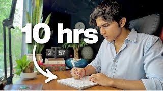 10 Hours LIVE🛑 Study With Me📚  | Cozy Ambience🌧️ | 90/10 Pomodoro⏳| Deep Work Mode