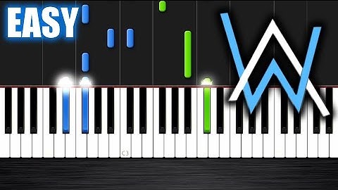 Alan Walker - Faded - EASY Piano Tutorial by PlutaX