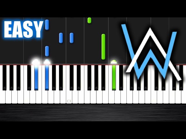 Alan Walker - Faded - EASY Piano Tutorial by PlutaX class=