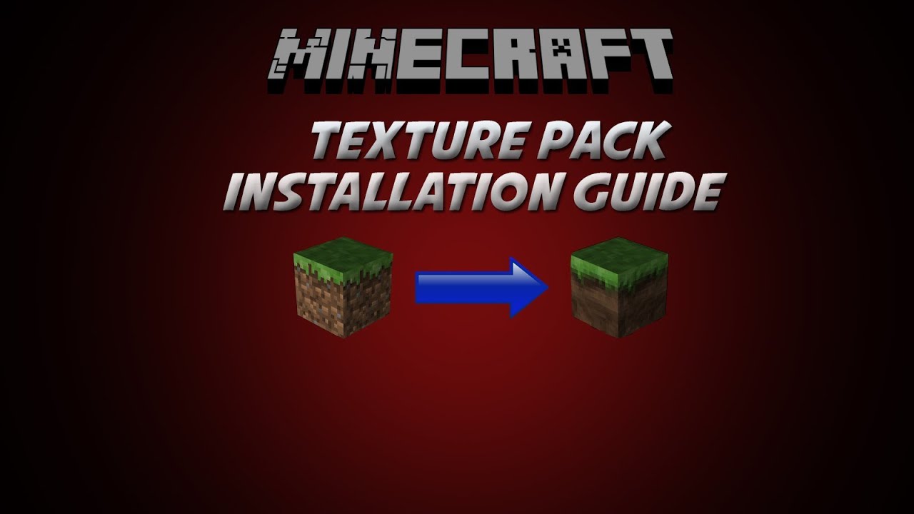 TEXTURE PACK!!! Minecraft - How to Install - YouTube