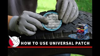 How to repair Tire with Universal Patch ｜ To Solve The Puncture properly